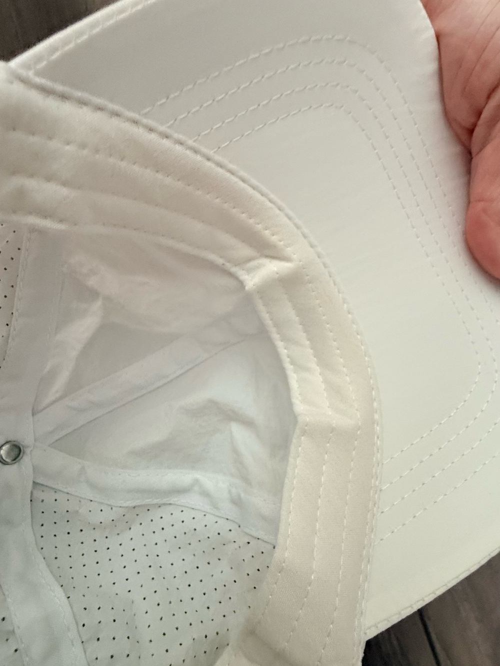White Performance Baseball Cap - Picture 3 of 4